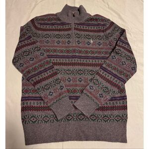 Polo Ralph Lauren Size Medium Wool Cashmere Fair Isle sweater